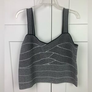 Express XL Corset Wrap Tank Top Black White Date Out Party